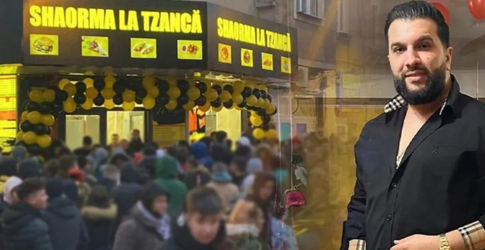 Isterie la fast-food-ul deschis de Tzancă Uraganu. Sute de oameni s-au călcat în picioare