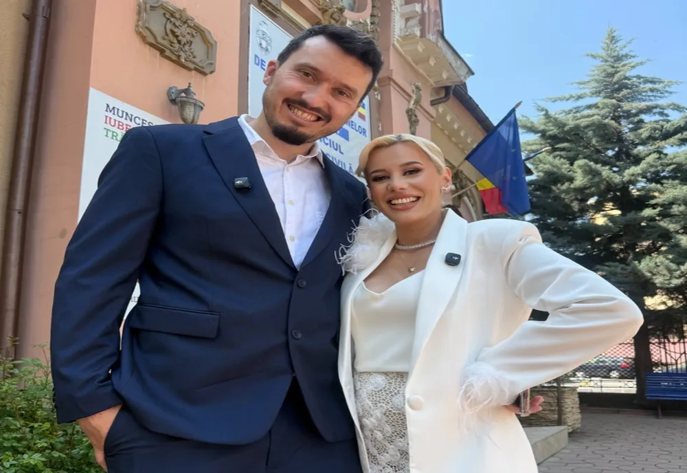Anisia Gafton s-a căsătorit cu Serghei! Primele imagini de la cununia civilă