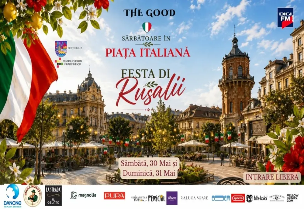 Festa di Rusalii. Sărbătoare în Piața Italiană