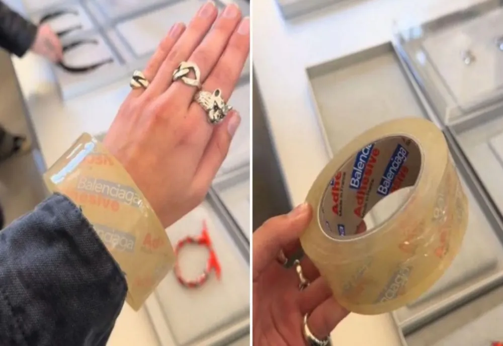 Preţul fabulos cu care se vinde o rolă de bandă adezivă pe care scrie Balenciaga